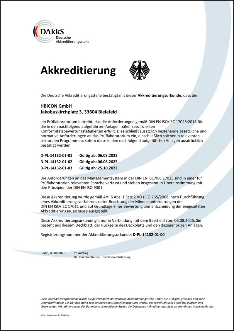 Akkreditierungsurkunde