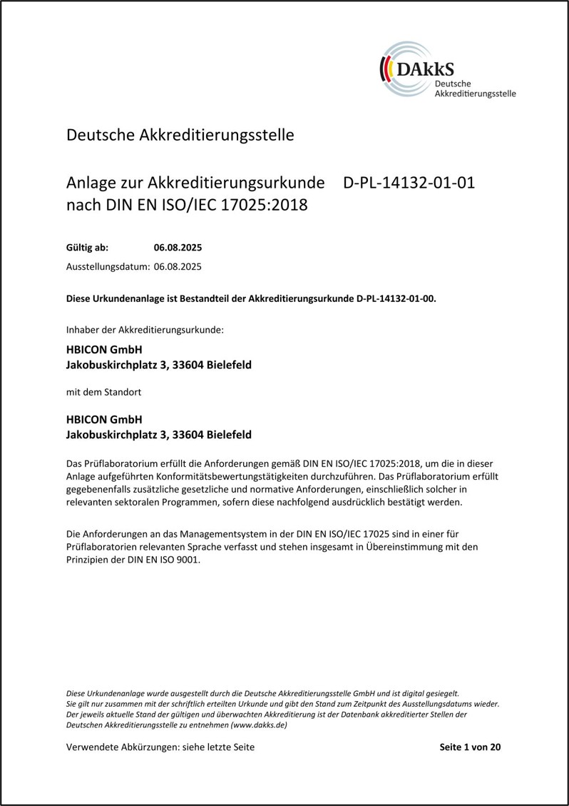 Akkreditierungsurkunde